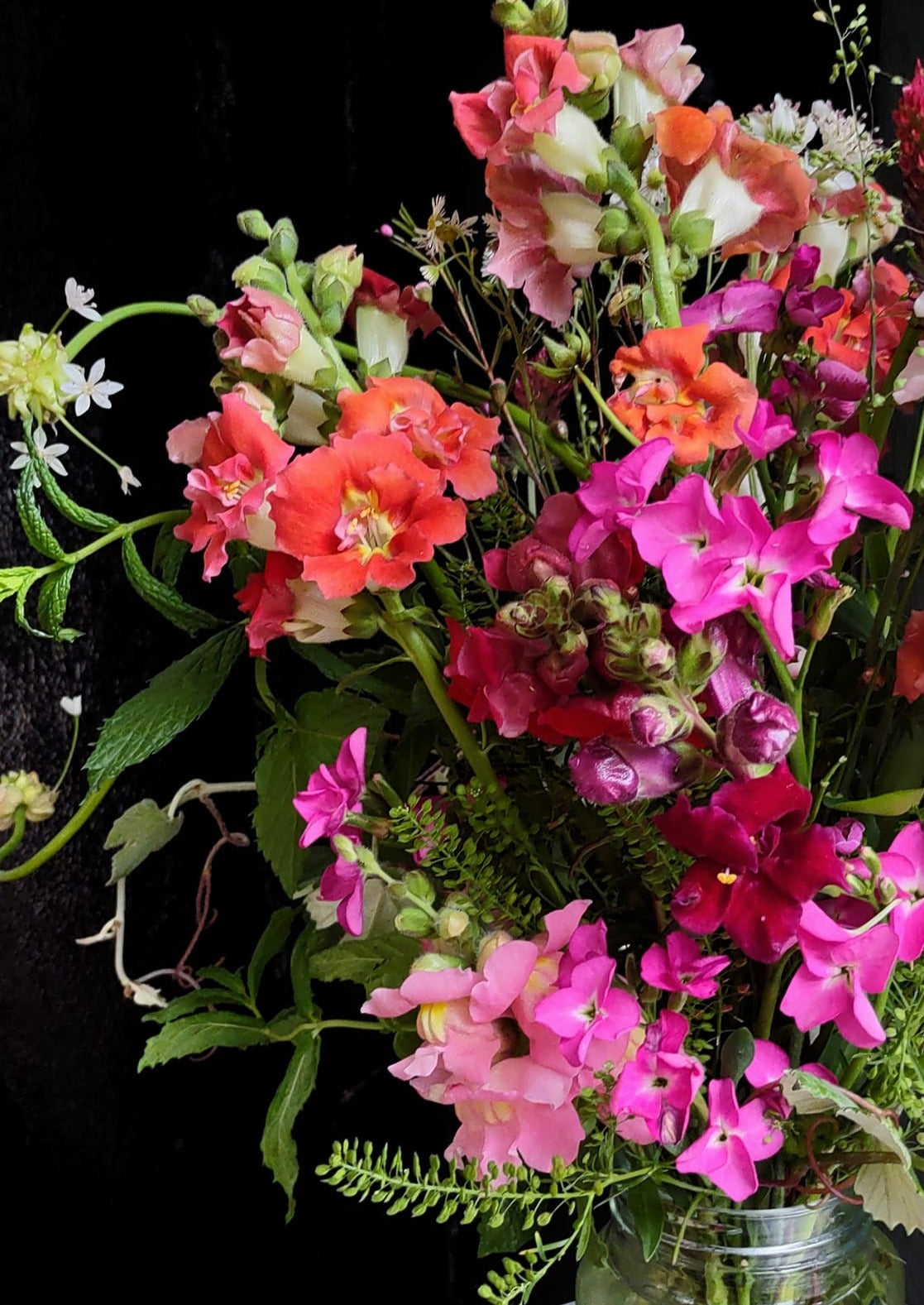 Mason Jar Cup Flower Arrangement - Cold Creek Natural Farm