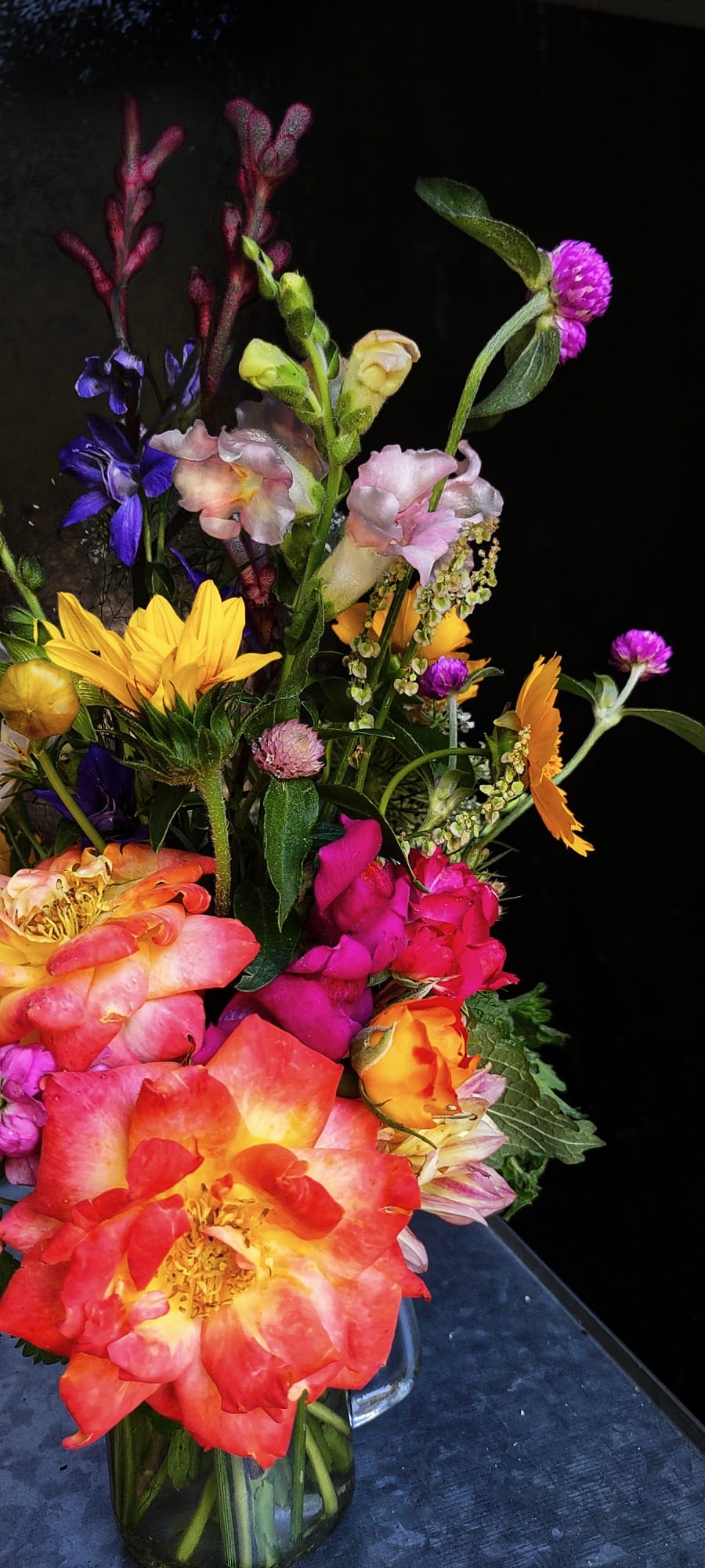 Mason Jar Cup Flower Arrangement - Cold Creek Natural Farm