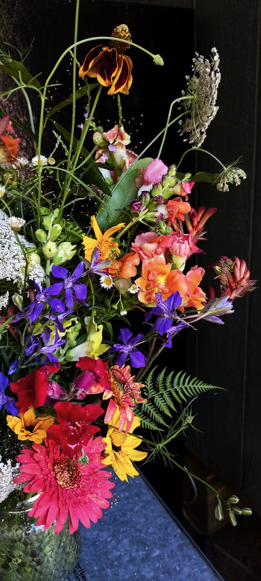 Mason Jar Cup Flower Arrangement - Cold Creek Natural Farm