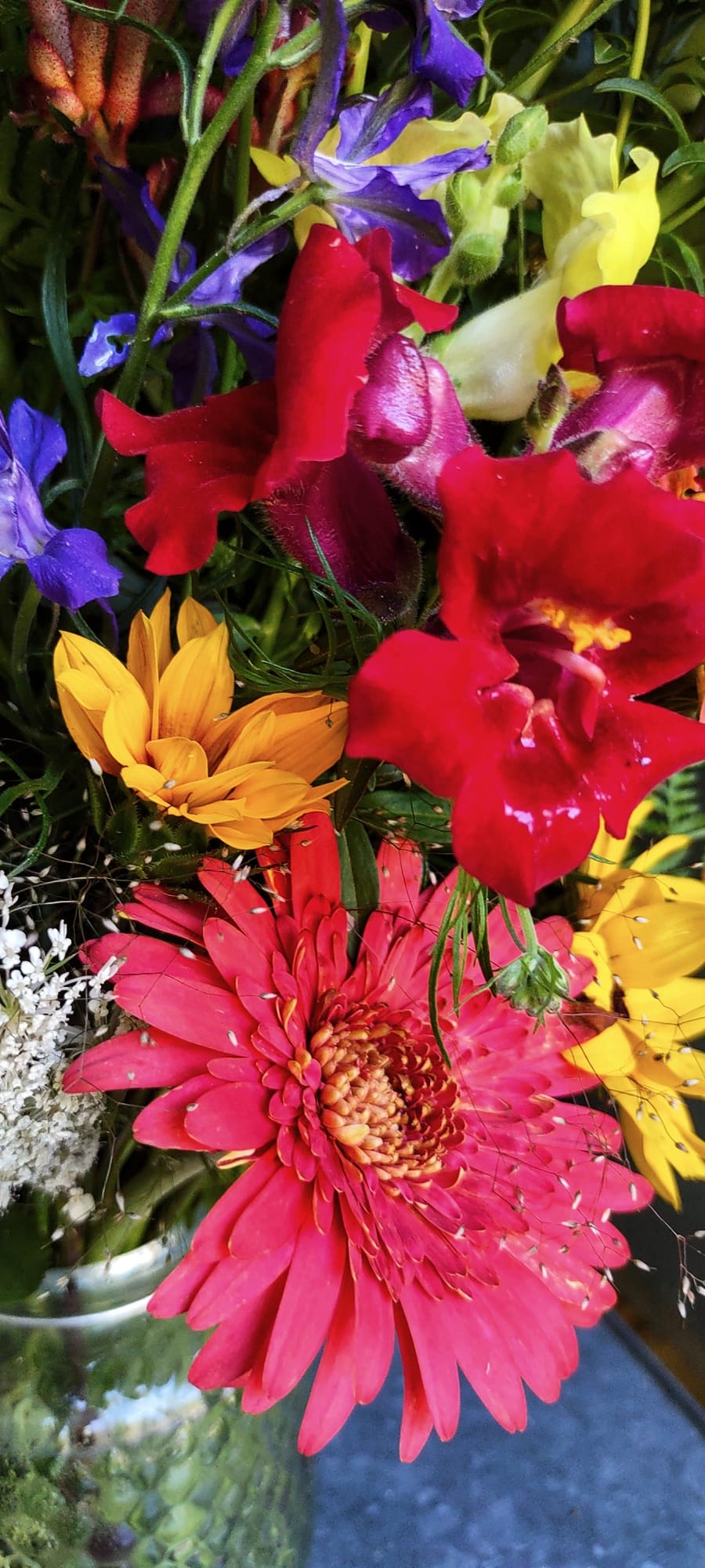 Mason Jar Cup Flower Arrangement - Cold Creek Natural Farm
