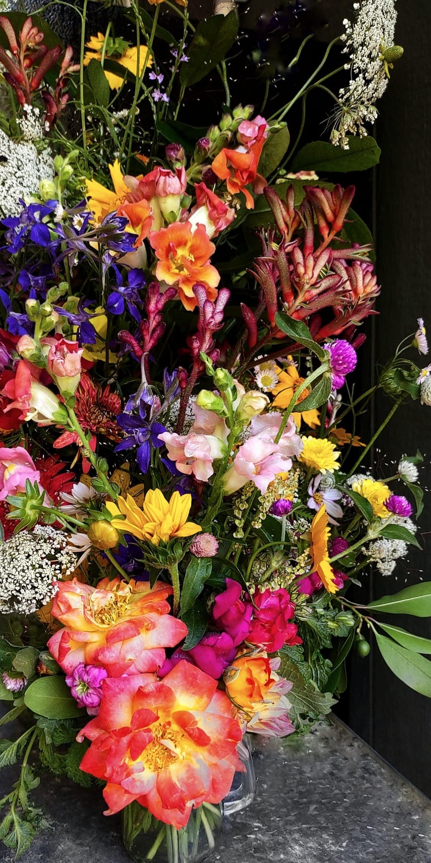 Mason Jar Cup Flower Arrangement - Cold Creek Natural Farm