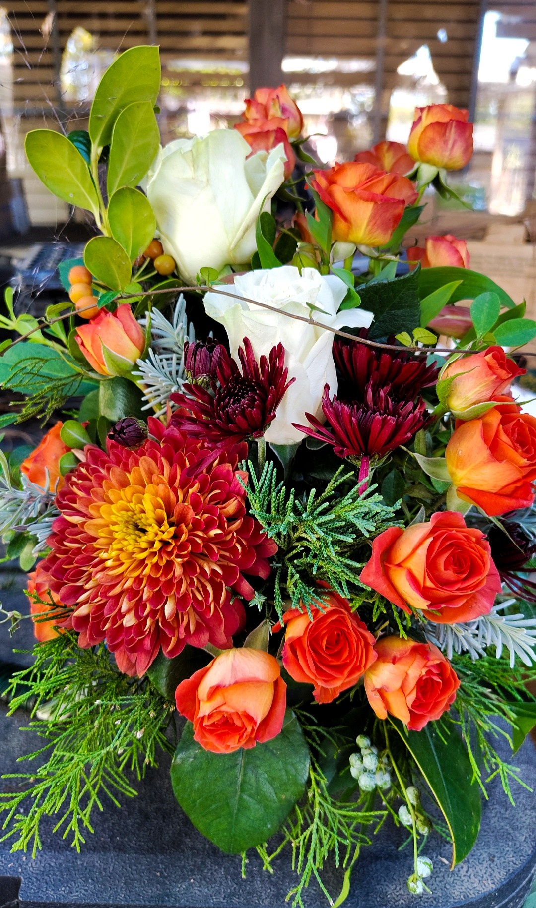 Ready for Delivery - Fall Flower Med. Arrangement - Free HAWL Delivery