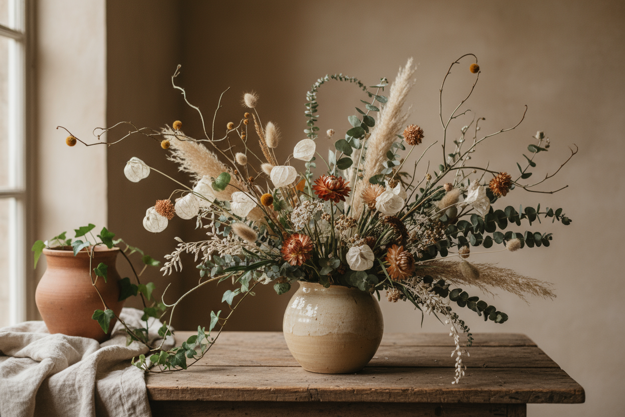 Botanical Artisan style arrangement