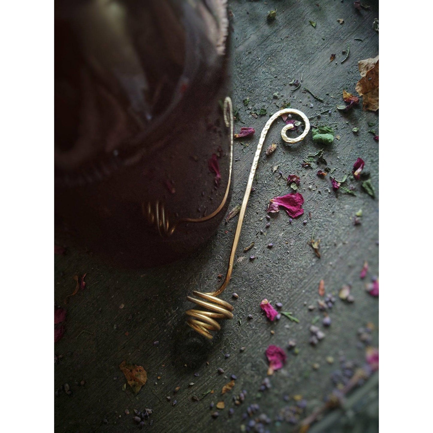 Hand Forged Brass Honey Dipper - Cold Creek Natural Farm