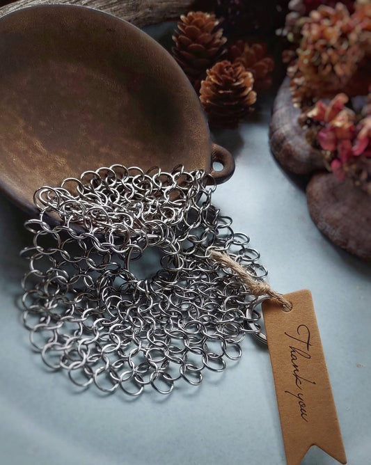 Stainless Steel Cast Iron Pot Scrubber - Cold Creek Natural Farm