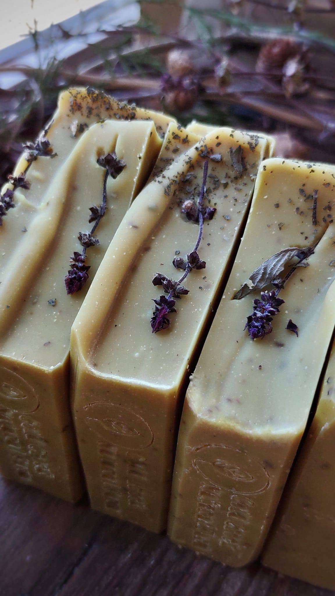 Turmeric & Garden Basil - Goat Milk - Artisan Handcrafted Soap - Holiday Collection - Cold Creek Natural Farm