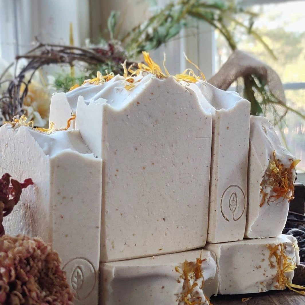 Lemongrass & Calendula - Face and Body Goat Milk Soap - Cold Creek Natural Farm