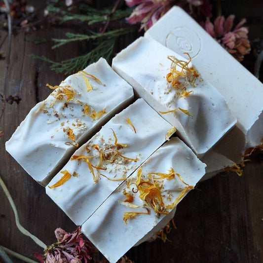 Lemongrass & Calendula - Face and Body Goat Milk Soap - Cold Creek Natural Farm