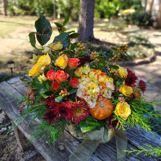 Ready for Delivery - Fall Flower XL Arrangement - Free HAWL Delivery