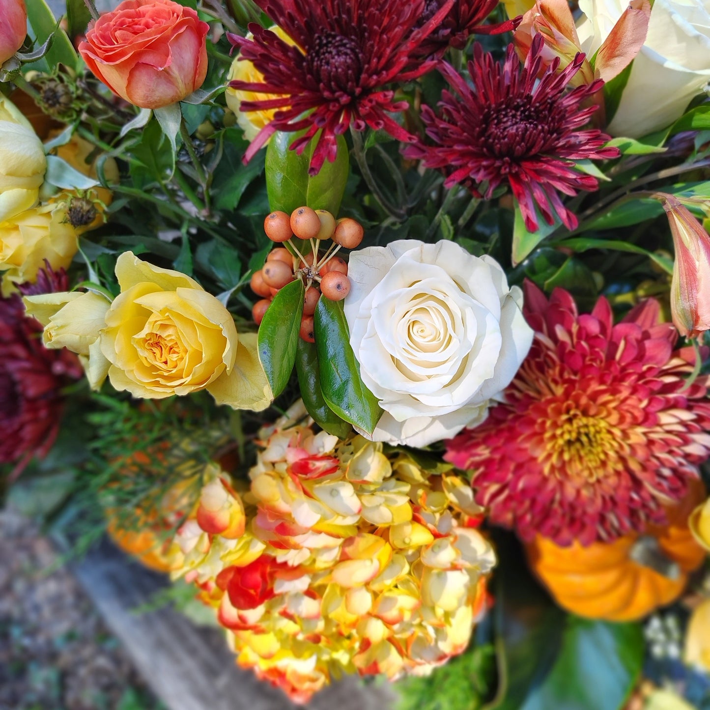 Ready for Delivery - Fall Flower Deluxe XL Arrangement - Free HAWL Delivery