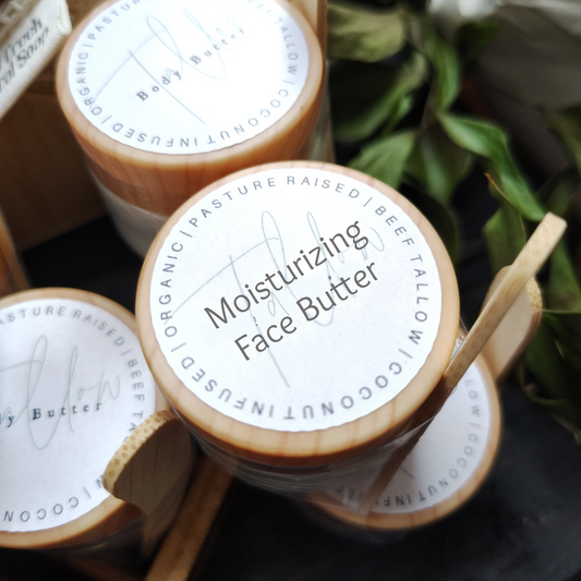 The Nurture Line | Moisturizing Face Butter | Organic Beef Tallow