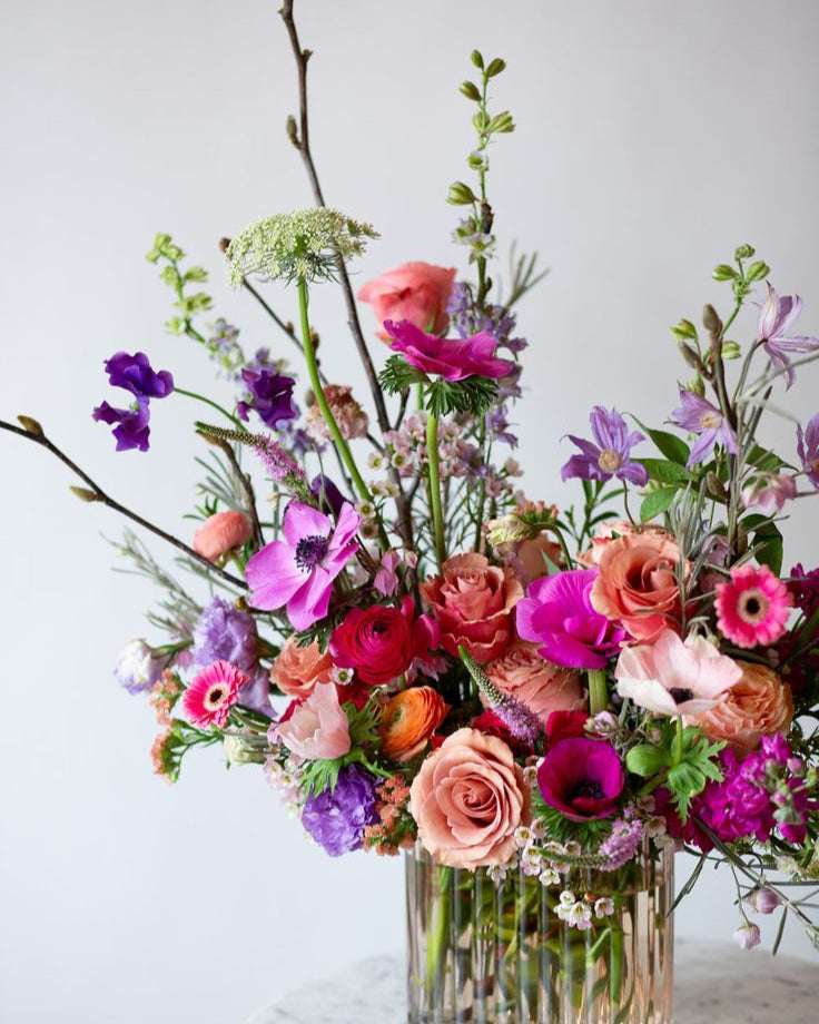 Flower Arrangement in Vessel - Free HAWL Delivery