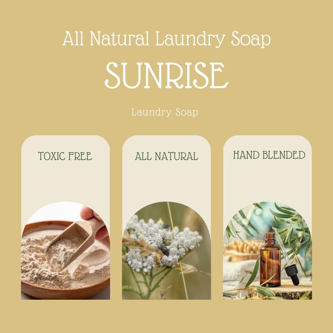 SUNRISE Laundry Soap - Chemical Free - Simple Clean - Cold Creek Natural Farm