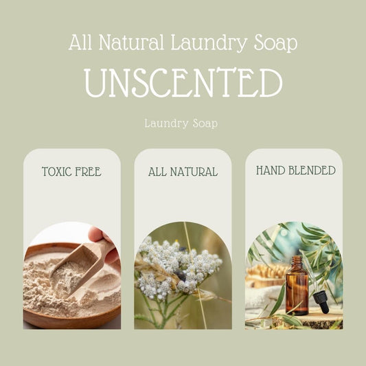 UNSCENTED Laundry Soap - Chemical Free - Simple Clean - Cold Creek Natural Farm