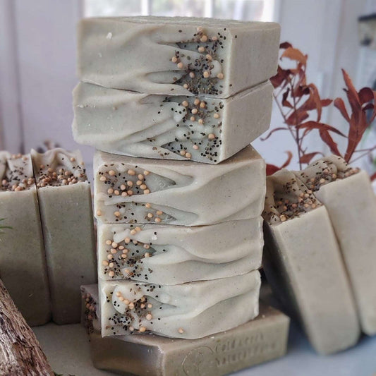 Coconut, Cedar and Lime Leaves - Artisan Handcrafted Goat Milk Soap - Holiday Collection - Cold Creek Natural Farm