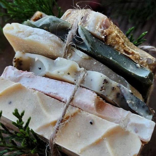 SAMPLE SOAP PACK - Artisan Handcrafted Soap Slice Gift - Cold Creek Natural Farm