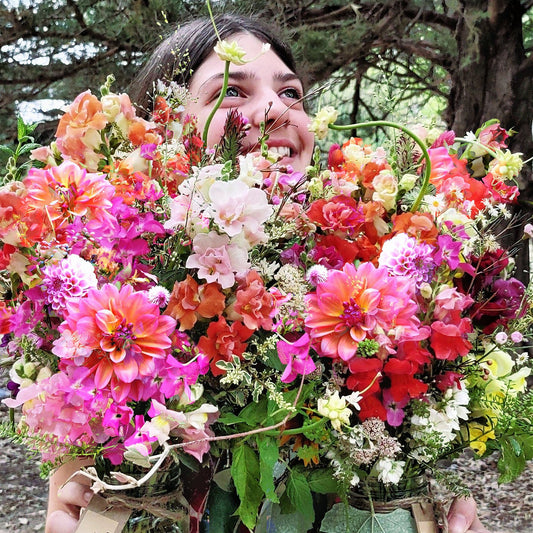 CSA Weekly Flower Subscription - Large Hand Tied Bouquet - Cold Creek Natural Farm